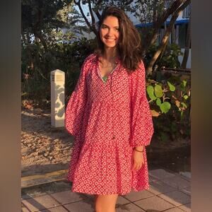 Oliphant Ballon Sleeve Dress